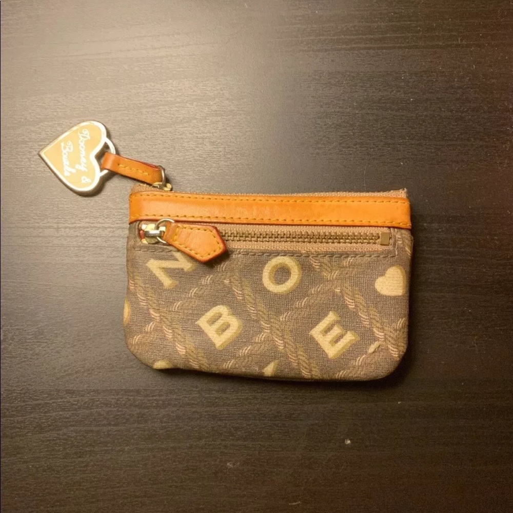 Dooney & Bourke Zip Monogram Logo Wallet
